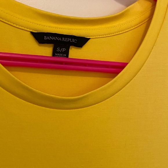 Banana Republic Yellow Ponte Side Slit Midi Dress - Picture 8 of 11